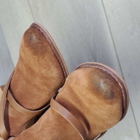 Corso Como Womens Ankle Suede Western Heels boots shoes sz 9M - Picture 3 of 13